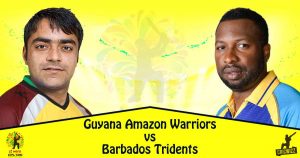 Barbados Tridents VS Guyana Amazon Warriors 29 08 17 03:00AM
