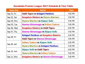 Belagavi Panthers VS Bengaluru Blasters 08 09 17 02:30PM